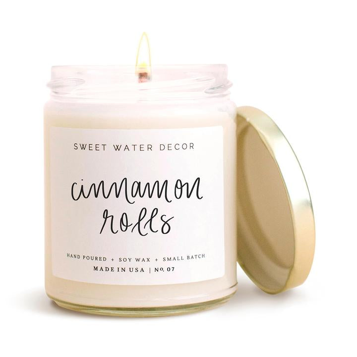 cinnamon roll soy candle
