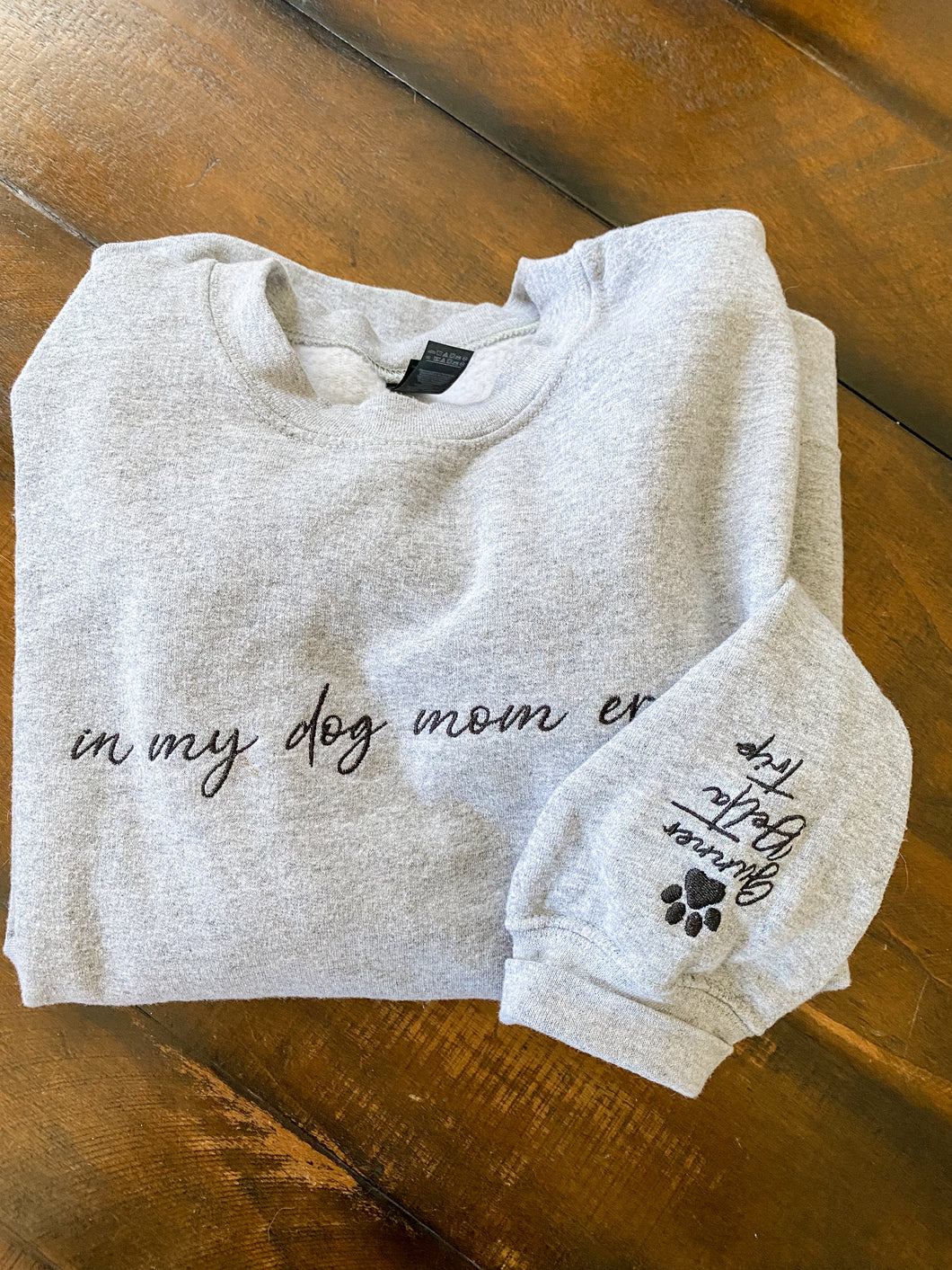 Embroidered Dog Mom Era Sweater