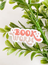 Load image into Gallery viewer, Book Worm Retro Sticker
