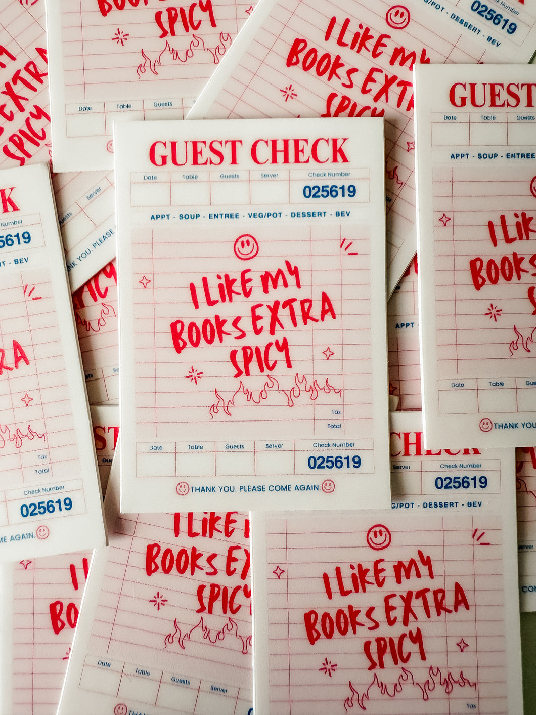 I Like My Books Extra Spicy Sticker