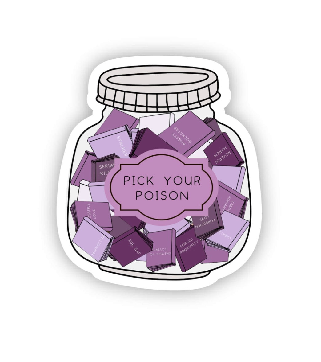 Pick Your Poison Book Trope Sticker