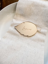 Load image into Gallery viewer, Leaf Place Card
