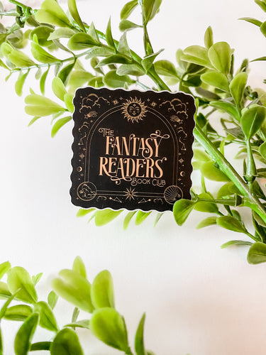 fantasy readers book club sticker