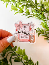 Load image into Gallery viewer, I&#39;m A Kindle Girlie Bookish Sticker
