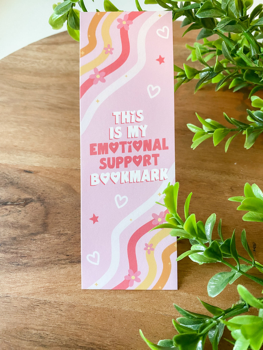 Emotional Support Bookmark