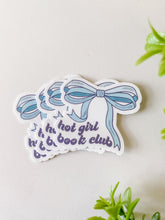 Load image into Gallery viewer, Hot Girls Book Club Bow Sticker
