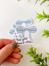 Load image into Gallery viewer, Hot Girls Book Club Bow Sticker
