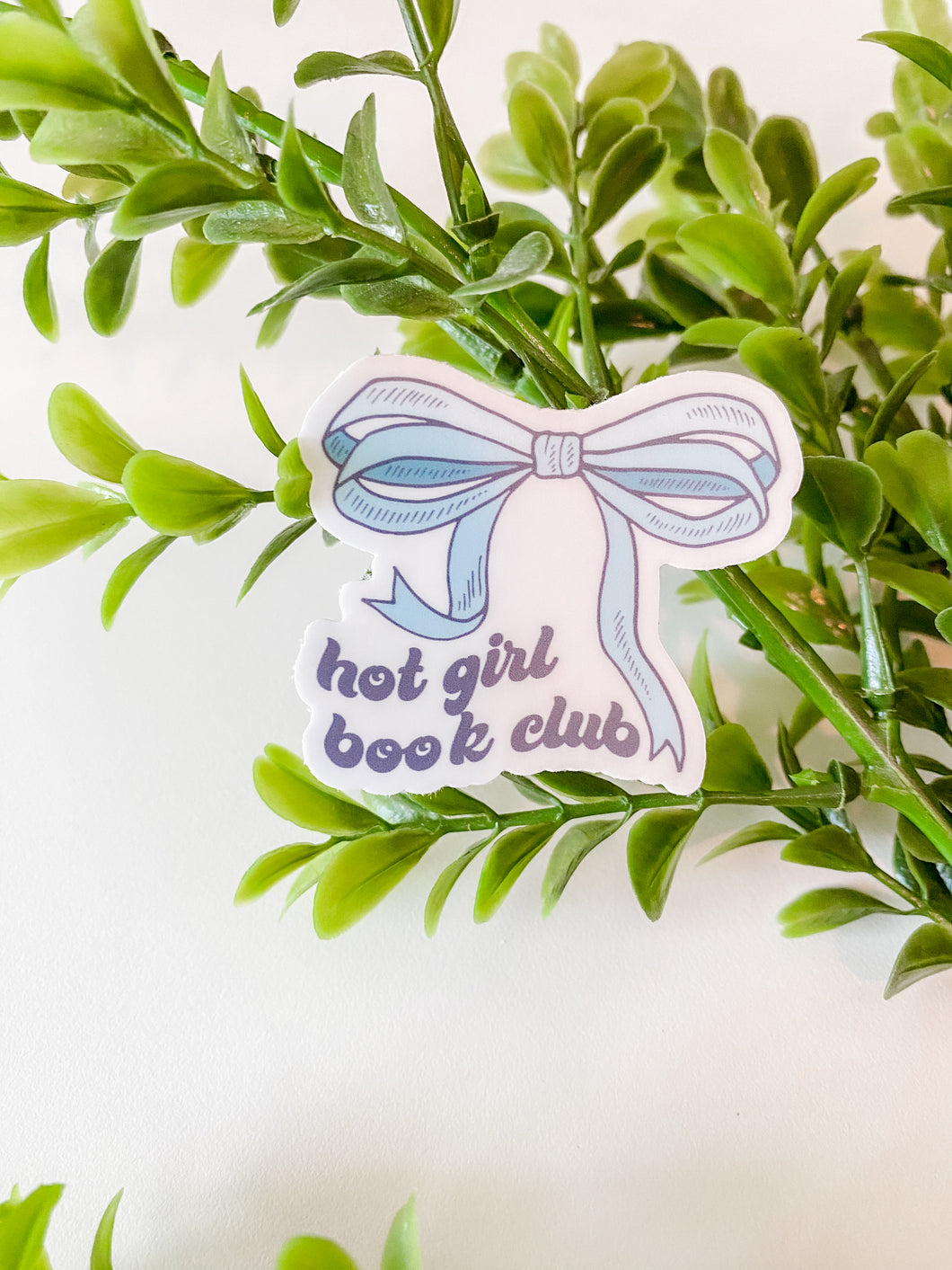 Hot Girls Book Club Bow Sticker