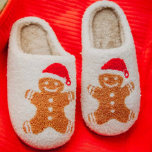 Load image into Gallery viewer, Gingerbread Man Christmas Slippers
