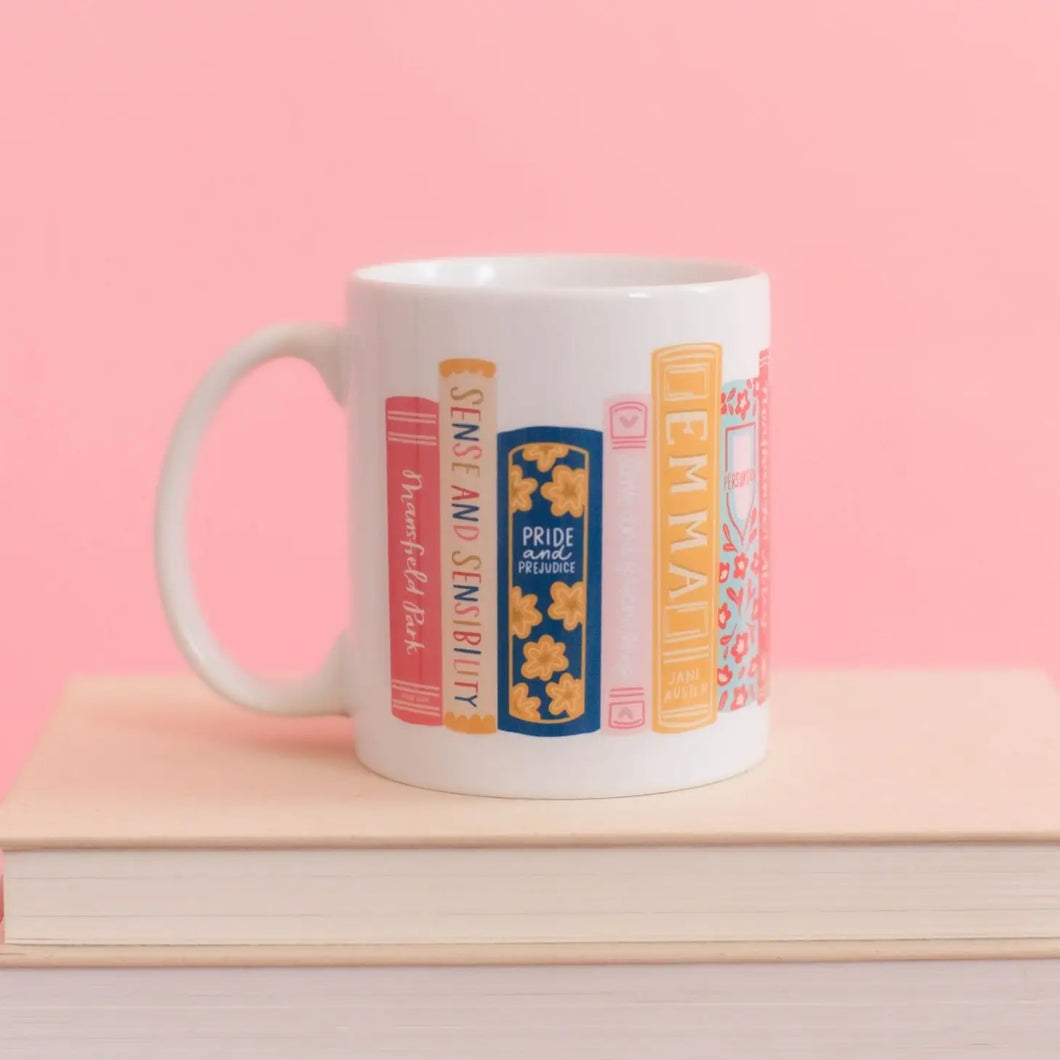 Bookshelf Book Coffee Mug