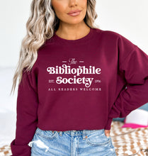 Load image into Gallery viewer, Bibliophile Society Bookish Sweater
