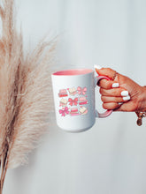 Load image into Gallery viewer, Books and Bows Pink Coffee Mug
