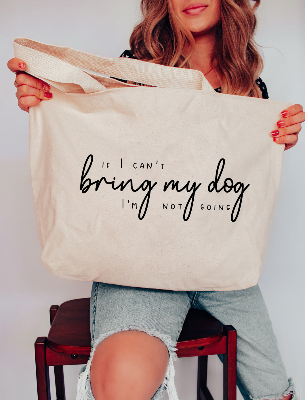 if I can't bring my dog im not going tote bag