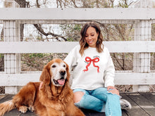 Load image into Gallery viewer, Christmas Bow Sweater
