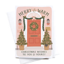 Load image into Gallery viewer, Boxed Set of 10 Merry &amp; Warm Christmas Wishes Folded Notes
