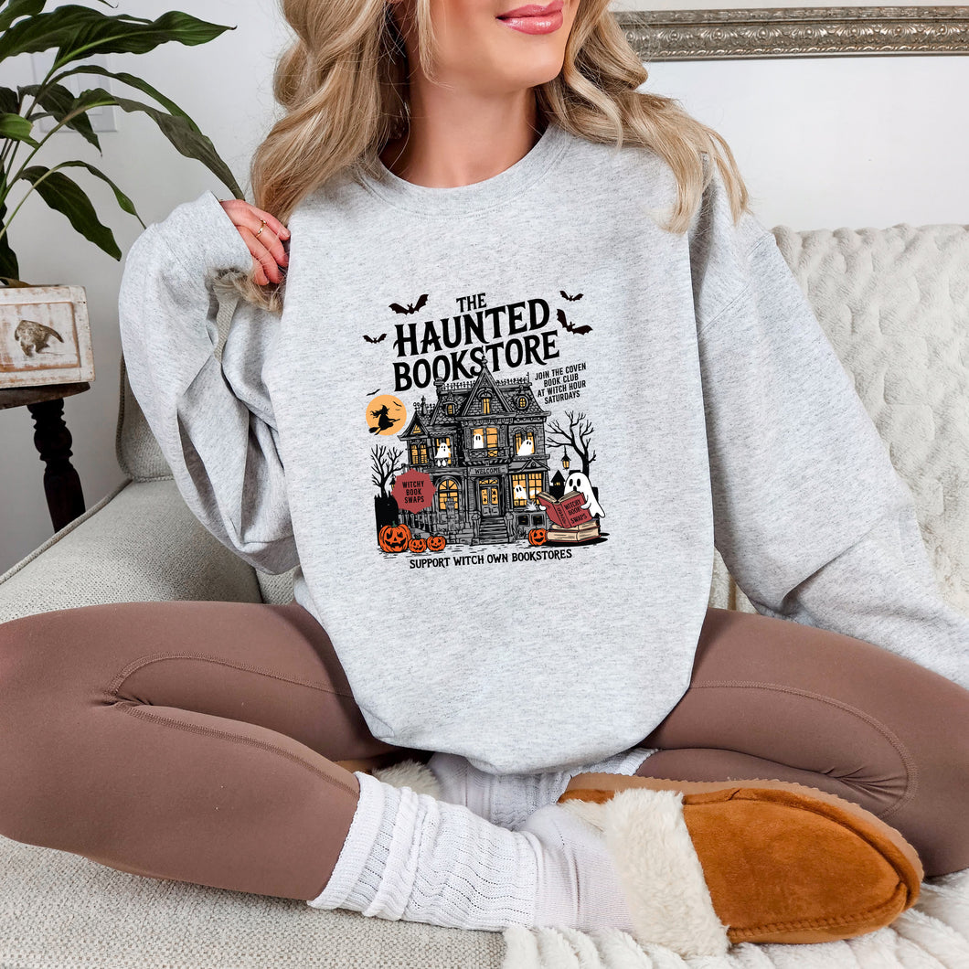 Haunted Bookstore Halloween Sweater