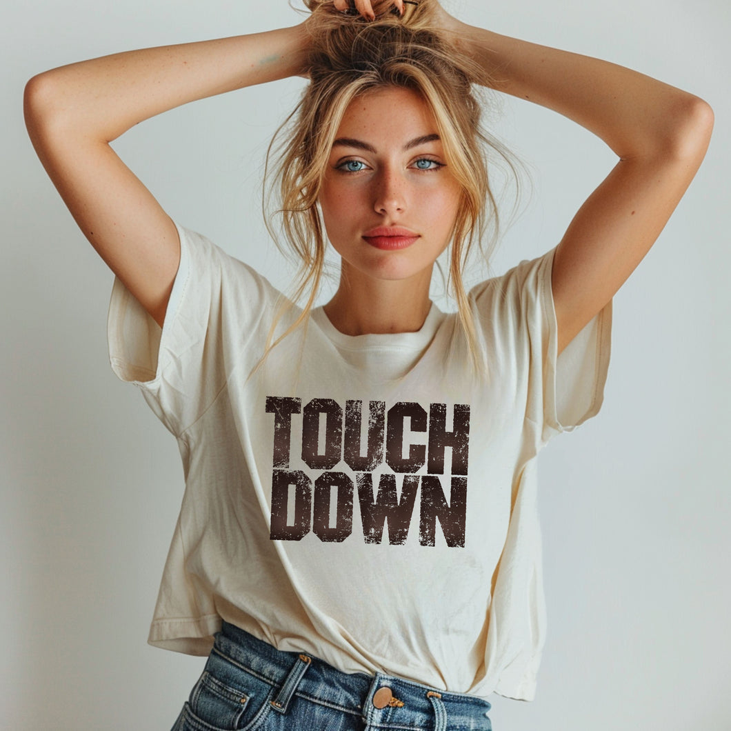 Distressed Touch Down Graphic Tee