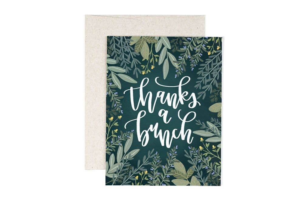 thank you floral card