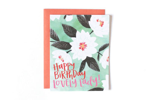 floral birthday card