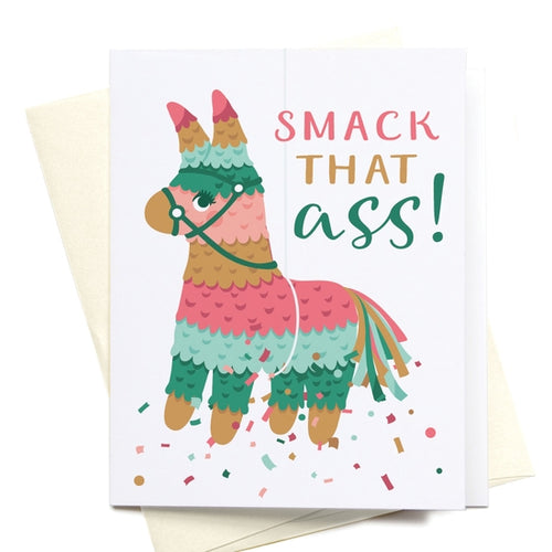 smack that ass piñata birthday card