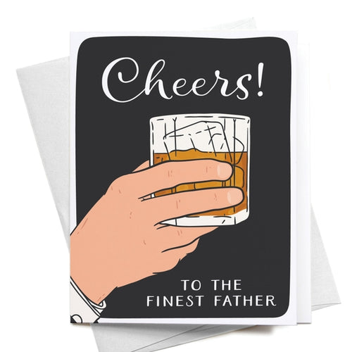 cheers whiskey fathers day card