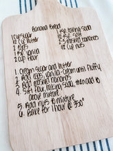 Load image into Gallery viewer, personalized recipe cutting board
