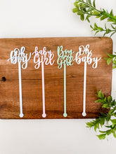 Load image into Gallery viewer, Baby Shower Drink Stirrers
