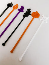 Load image into Gallery viewer, Spooky Halloween Drink Stirrer Set
