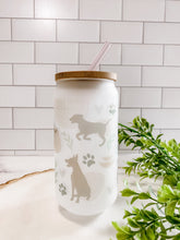 Load image into Gallery viewer, Boho Dog Glass Beer Can
