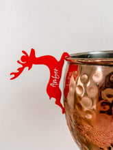 Load image into Gallery viewer, Reindeer Drink Tag/ Table Placecard
