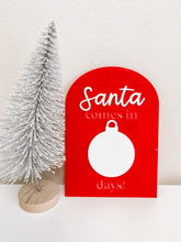 Load image into Gallery viewer, Santa Countdown Sign
