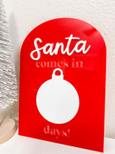 Load image into Gallery viewer, Santa Countdown Sign
