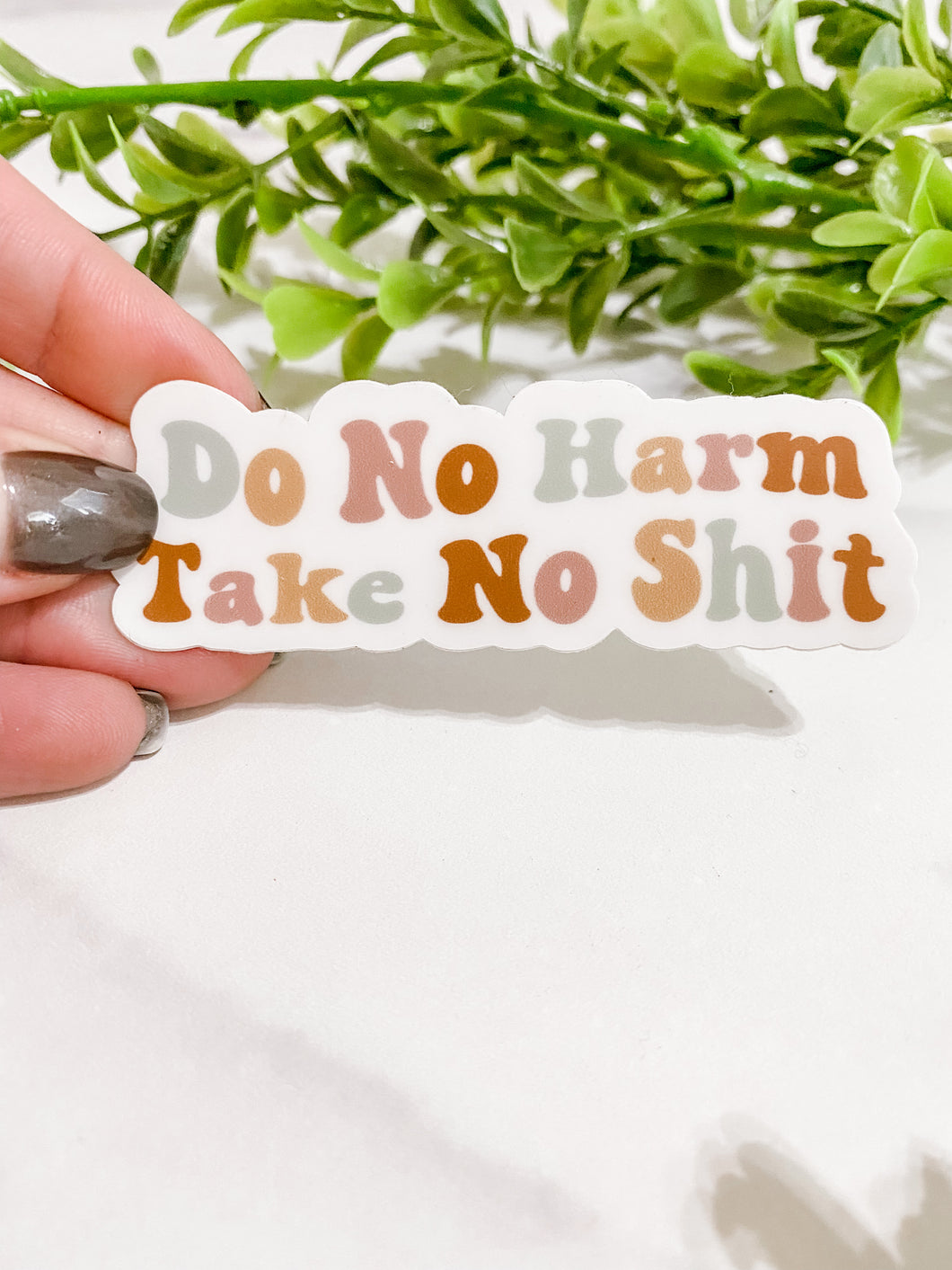 do no harm take no shit sticker