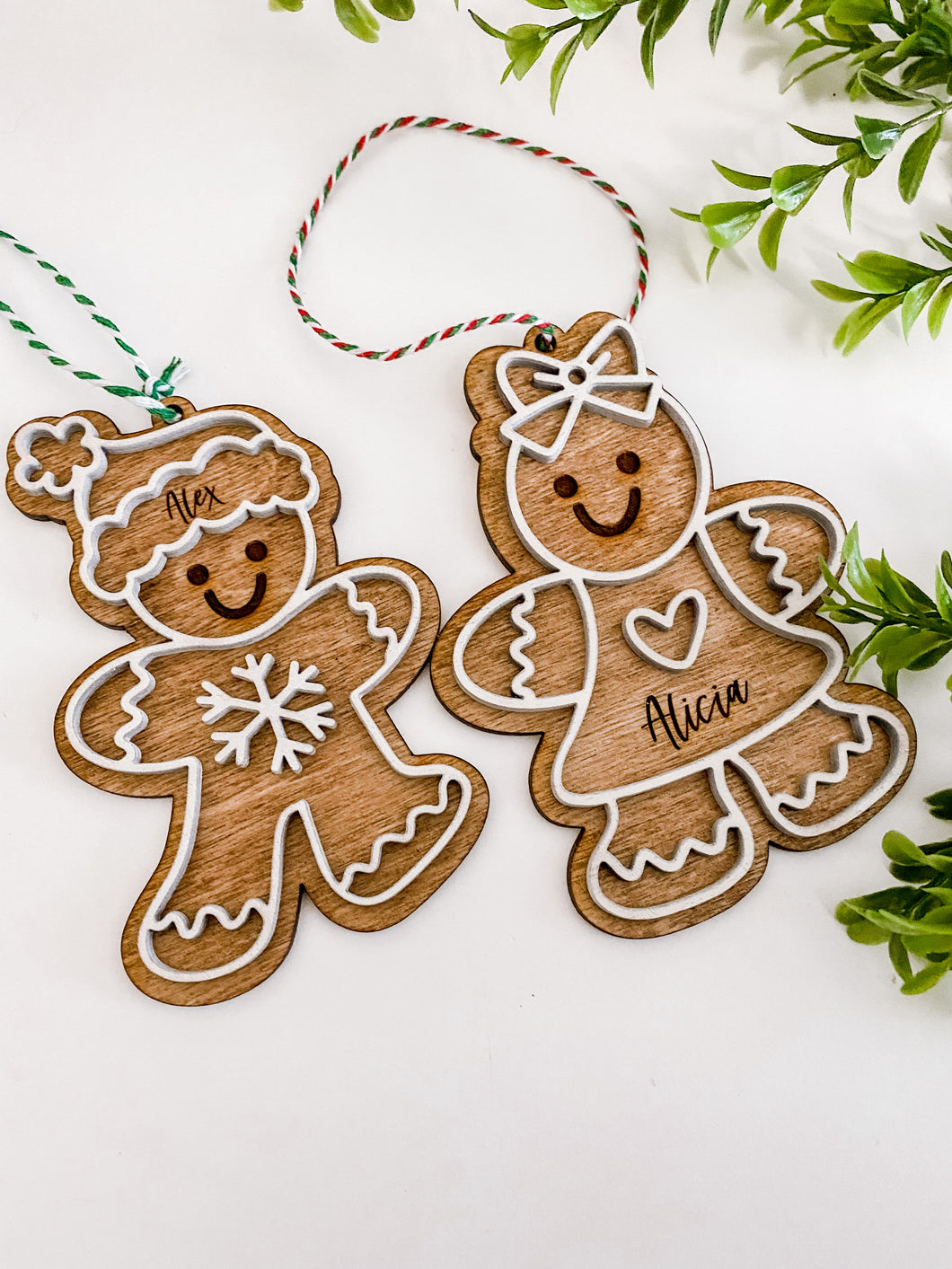Personalized Gingerbread Ornaments