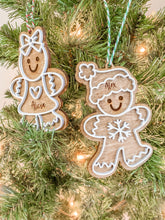 Load image into Gallery viewer, Personalized Gingerbread Ornaments
