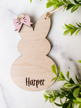 Load image into Gallery viewer, easter bunny name tag for girls
