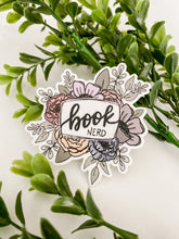 Load image into Gallery viewer, Floral Book Nerd Stickers
