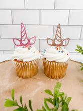 Load image into Gallery viewer, Unicorn Cupcake Toppers
