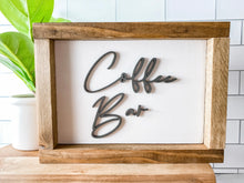 Load image into Gallery viewer, coffee bar 3d sign
