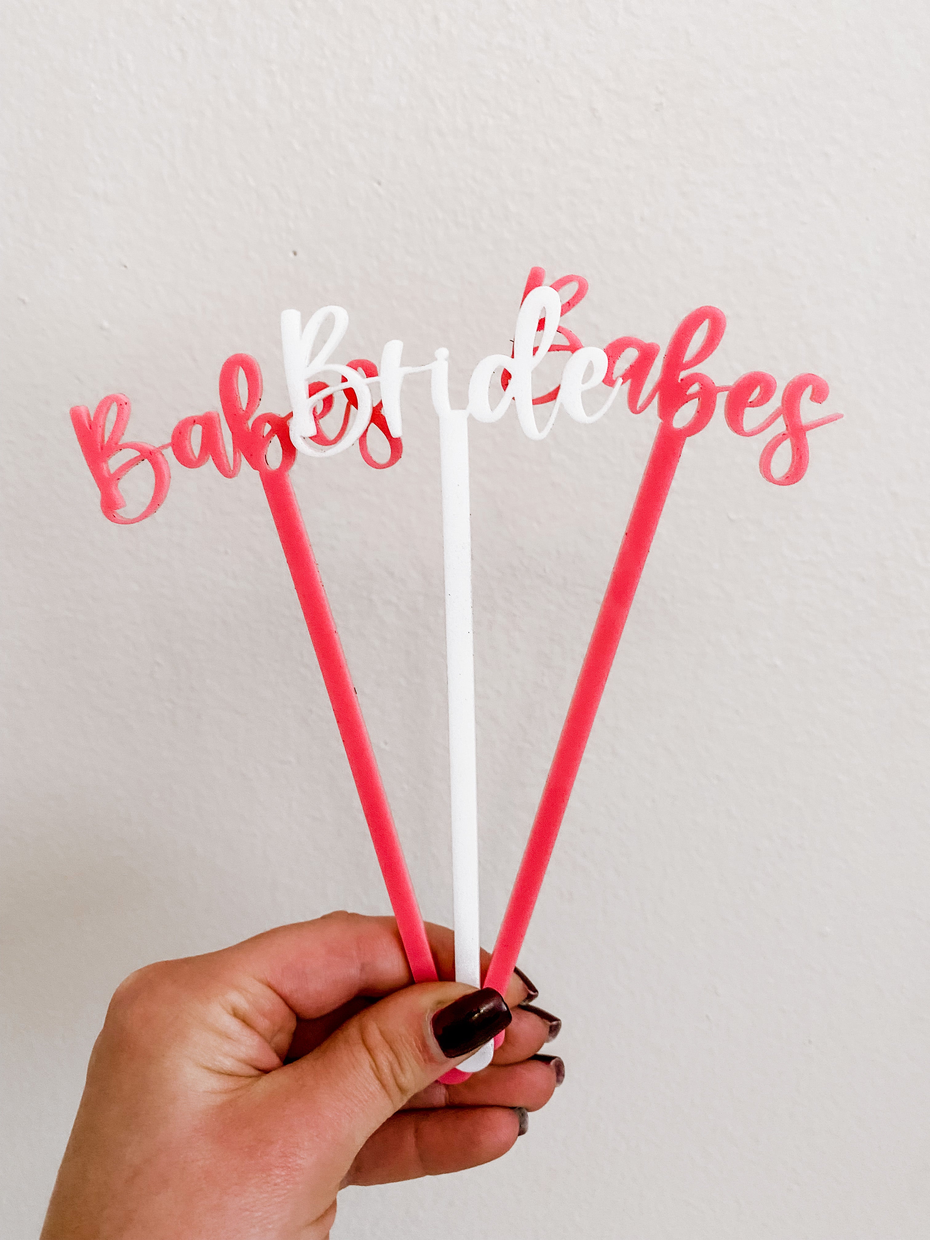 Bride's Babes Bachelorette Party Cocktail Drink Stirrers