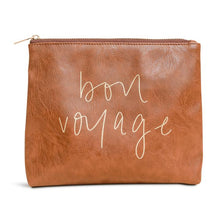 Load image into Gallery viewer, bon voyage faux leather make up bag
