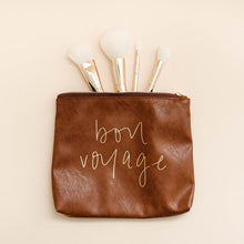 Load image into Gallery viewer, leather make up bag
