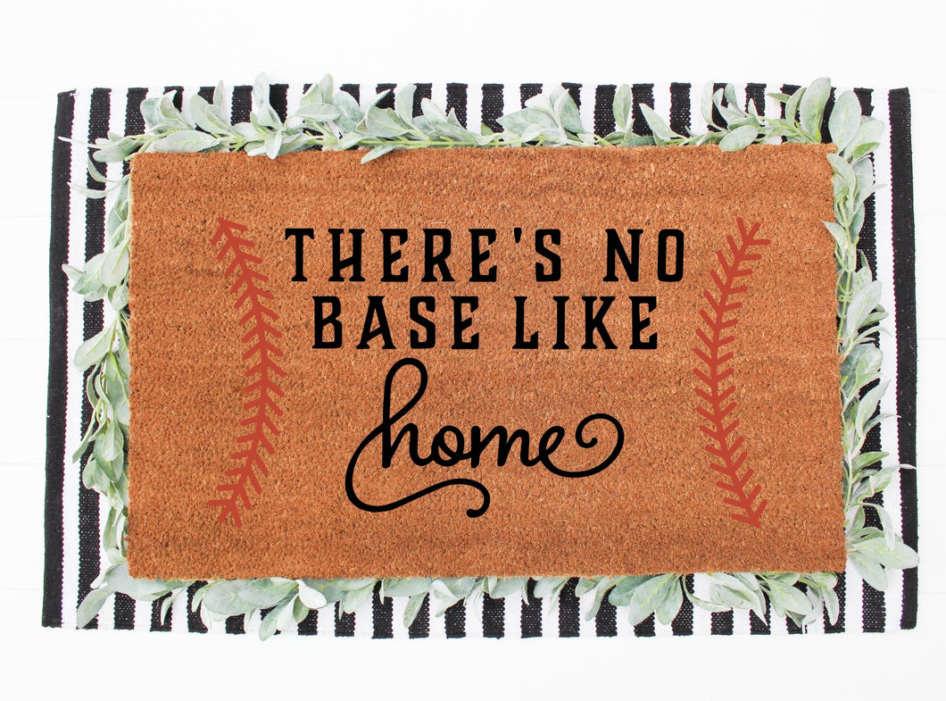 baseball summer coir doormat