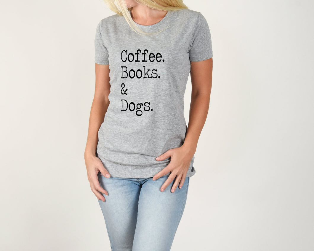 coffee book and dog shirt