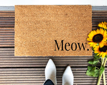 Load image into Gallery viewer, meow doormat for front porch
