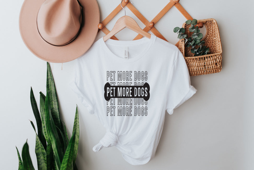 pet more dogs women tee