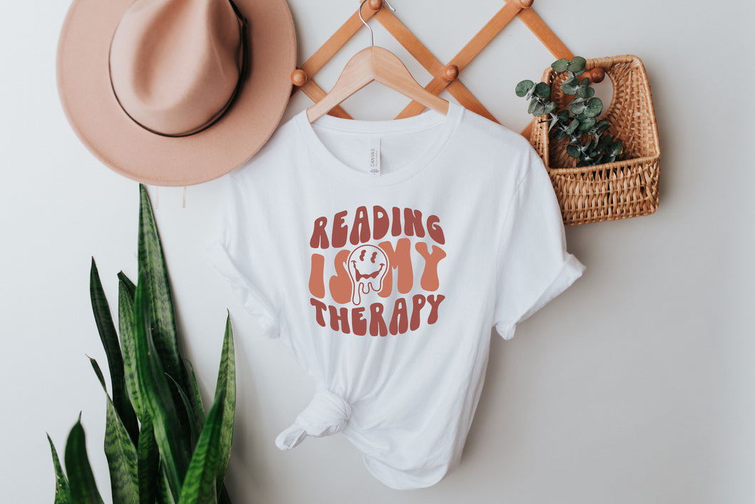 Reading Is My Therapy Graphic Tee